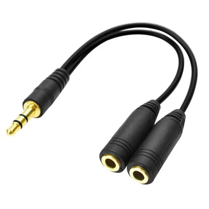 Audio Splitter Y - 헤드폰 분배기, 3.5mm 연장 케이블 오디오
