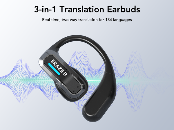 Usb C Earphone - ERAZER X8 실시간 번역 헤드폰, 마이크
