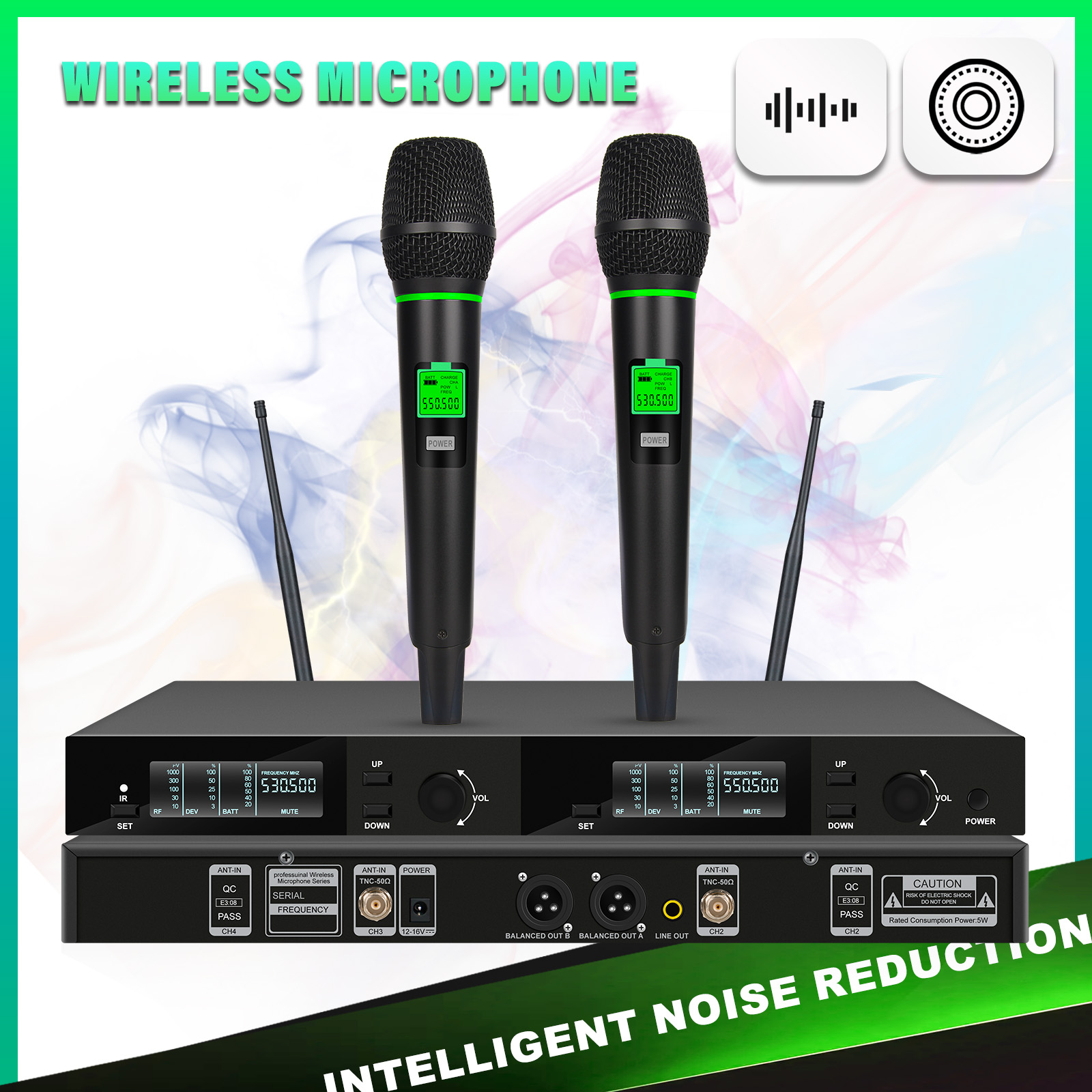 Shure Mic Sm58 - 무선 마이크 시스템 리얼 UHF 듀얼