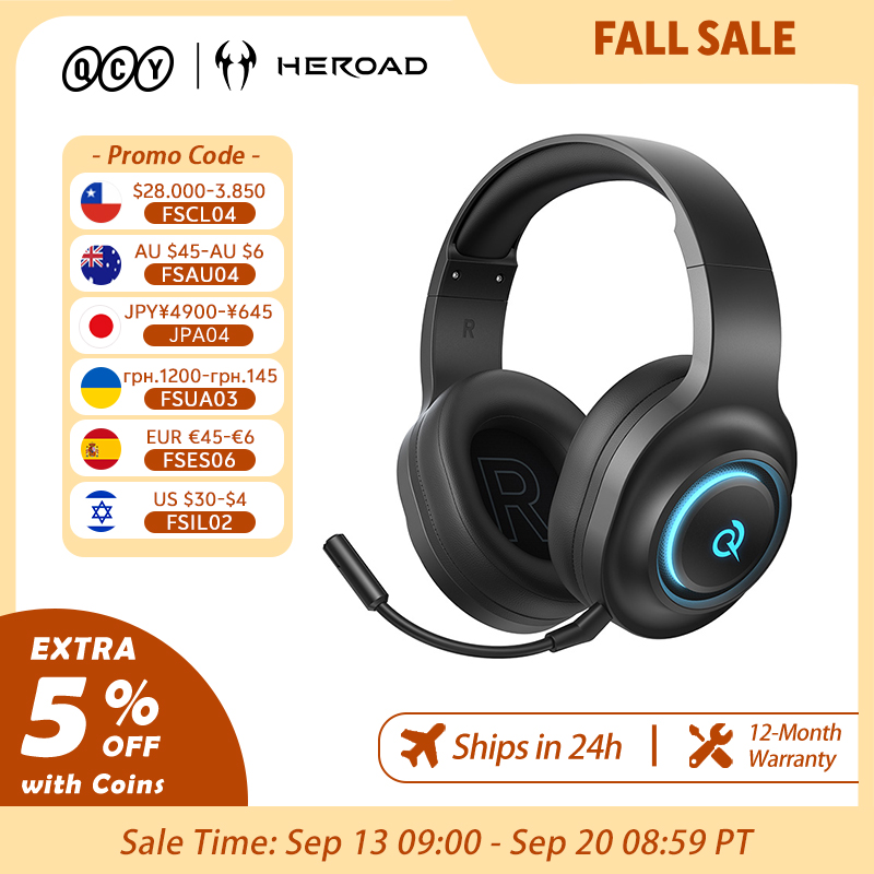 Gaming Headset Rgb - QCY Heroad V200 게이밍 헤드셋 (마이크