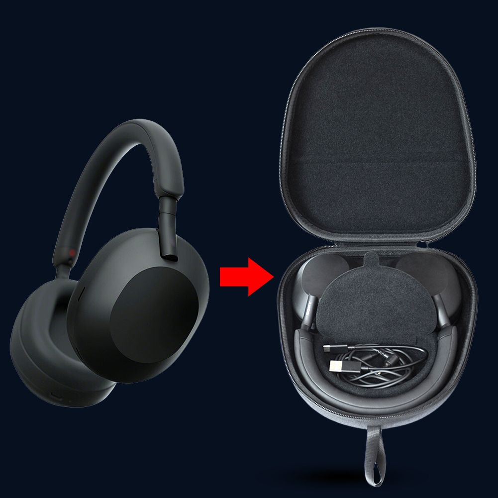 Sony Headphone Wh-1000Xm5 - 소니 WH-1000XM5 헤드폰용 보호용 하드 케이스,
