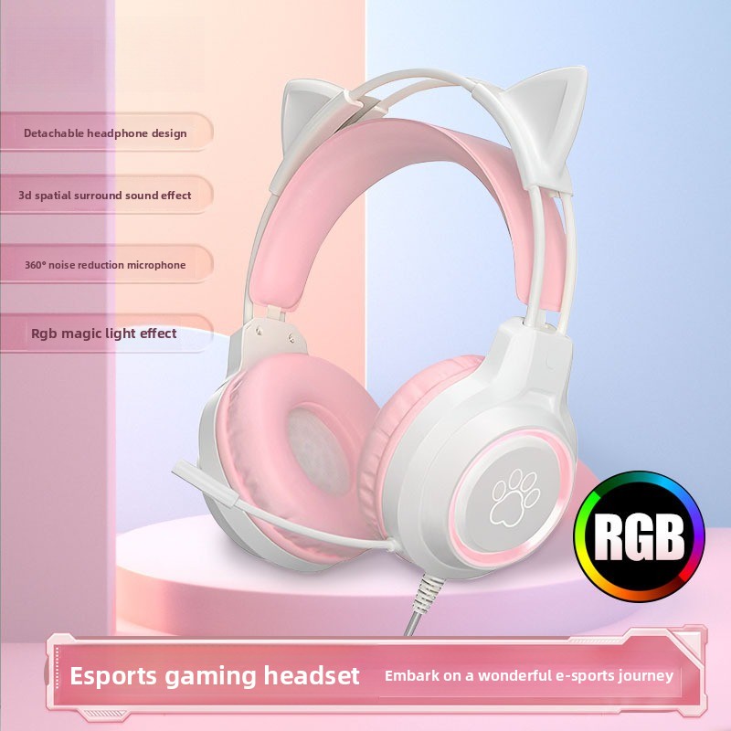 Gaming Headset Rgb - 고화질 유연한 마이크가 장착된 RGB 게이밍