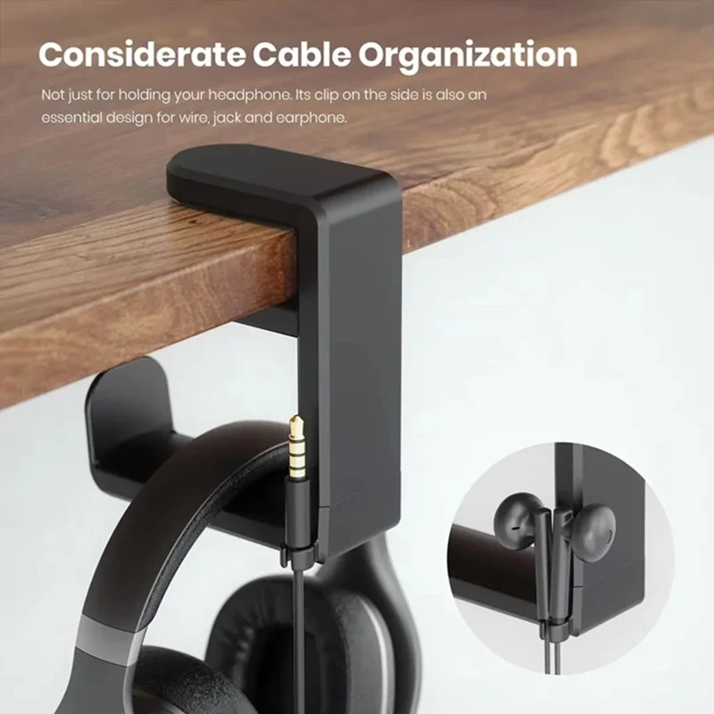 360 °   회전식 헤드폰 스탠드 데스크탑 헤드셋 홀 - Headphone Stand Desk 리뷰 및 가격