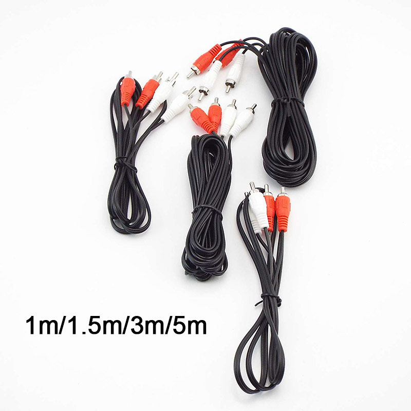 1m-5m 듀얼 2RCA 2 RCA 남성-2 RCA 남 - Audio Splitter Y 리뷰 및 가격