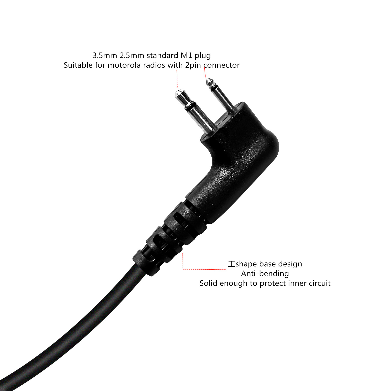 이어피스 감시 키트, 대형 PTT 마이크 포함 워키토키 - Wired Earphone Mic 리뷰 및 가격