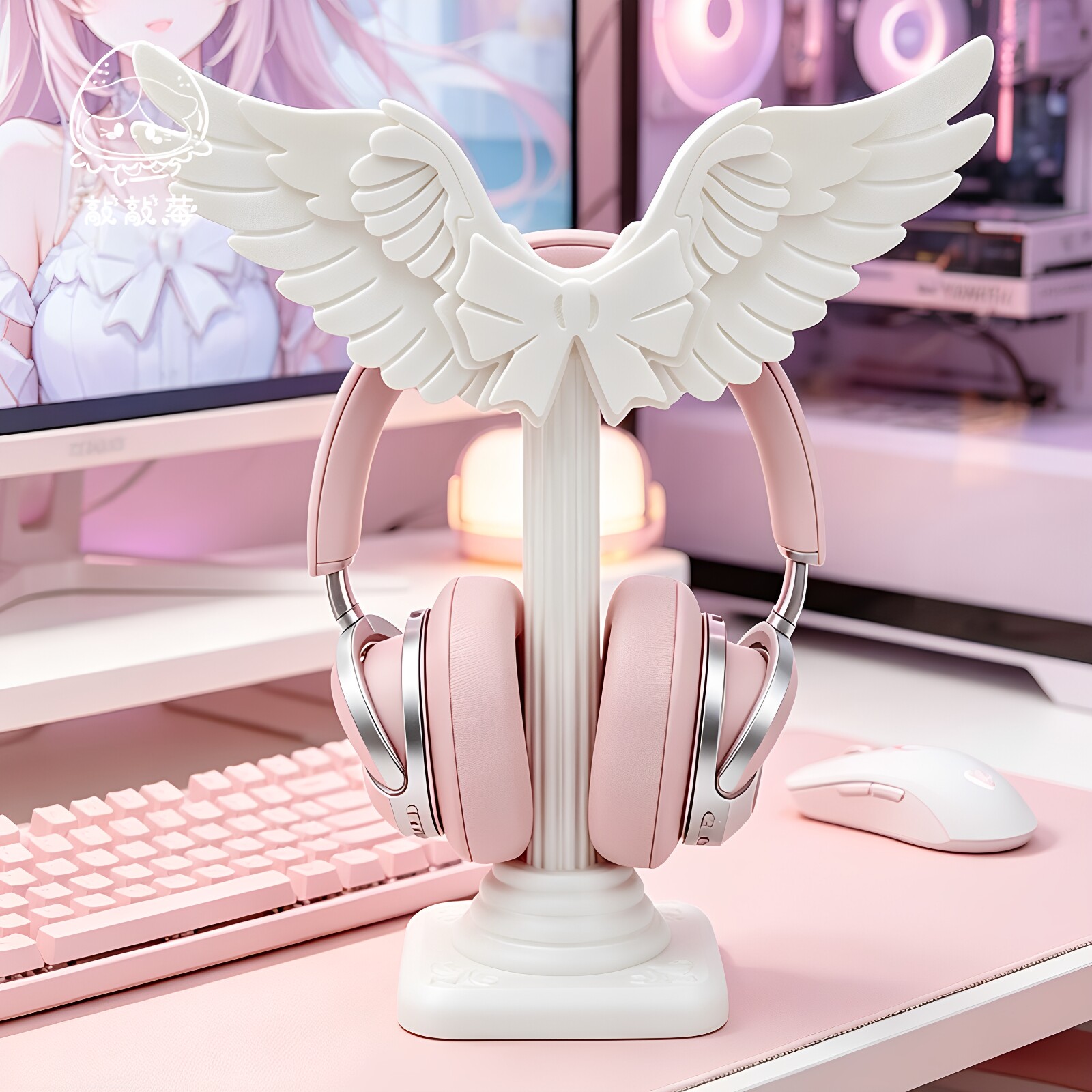 귀여운 천사 날개 모양의 헤드셋 거치대, 3D 프린팅으 - Headphone Stand Desk 리뷰 및 가격