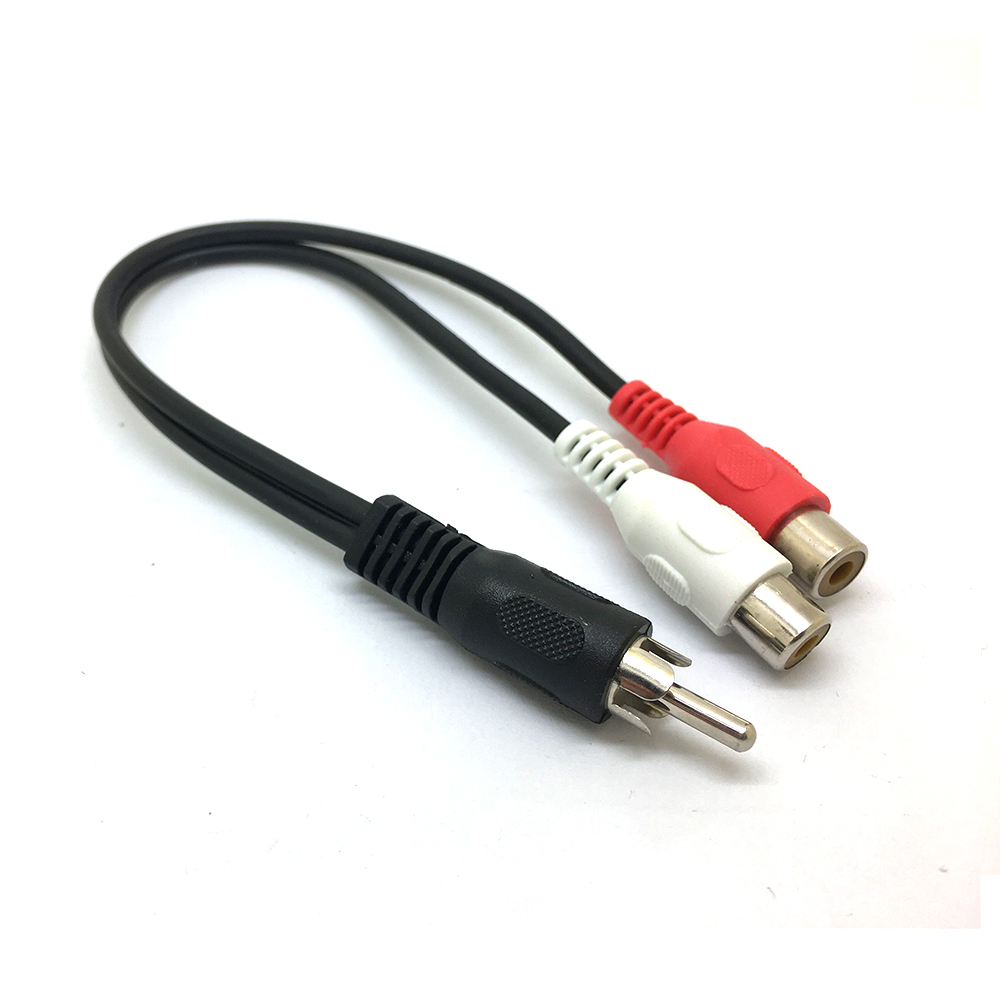1 RCA 남성 모노 - 2 RCA 여성 스테레오 오디 - Audio Splitter Y 리뷰 및 가격
