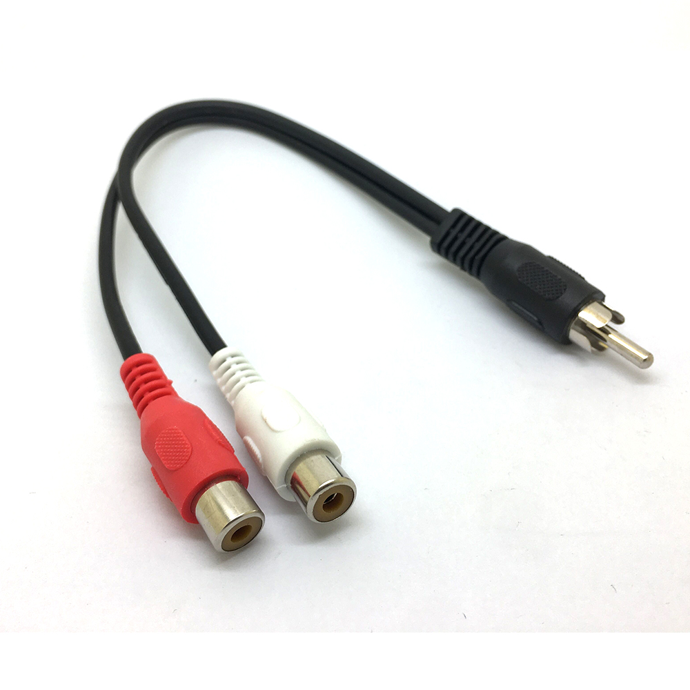 1 RCA 남성 모노 - 2 RCA 여성 스테레오 오디 - Audio Splitter Y 리뷰 및 가격